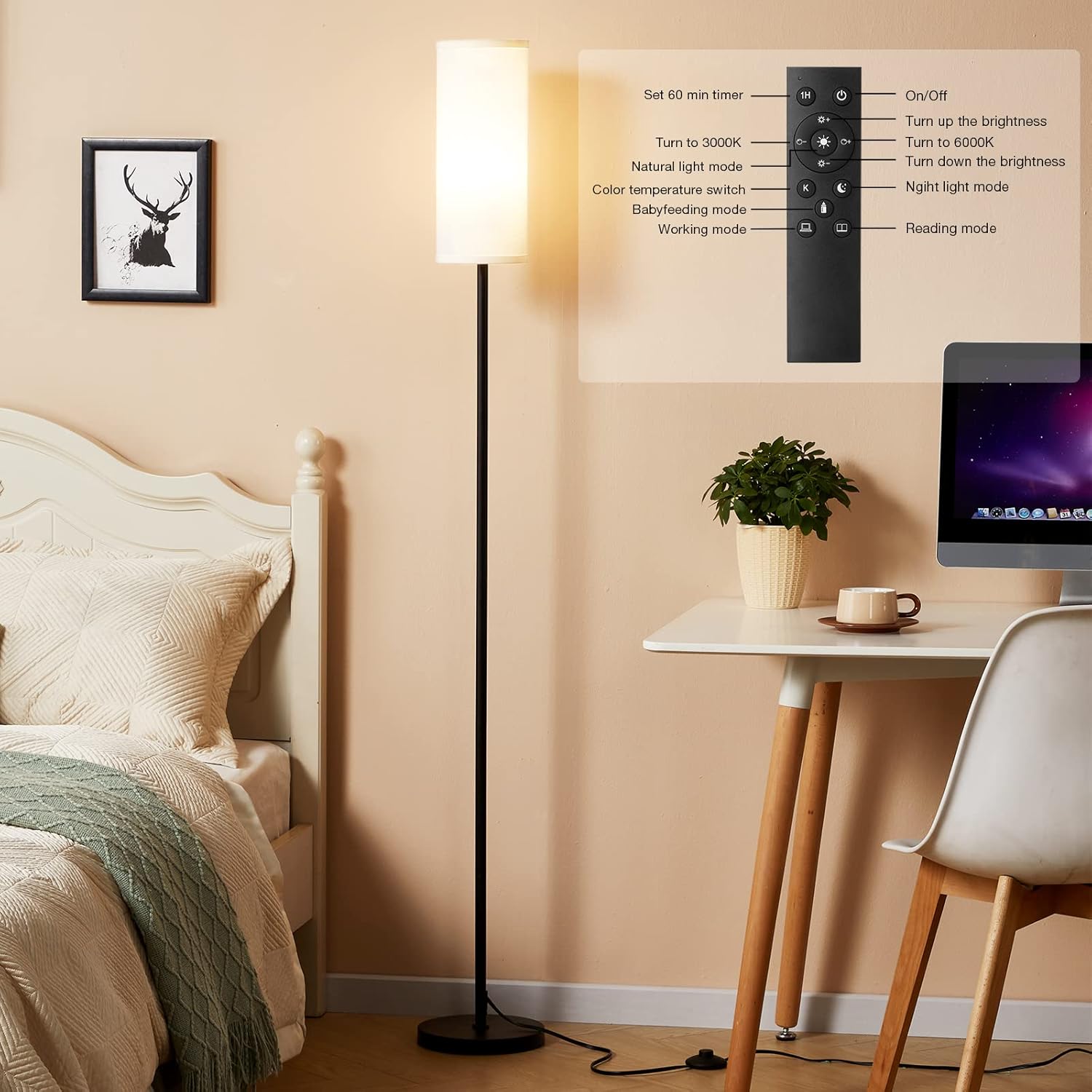 Modern Floor Lamp with Remote Control - Image 5