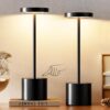 Metallic Cordless Table Lamp - Set of 2