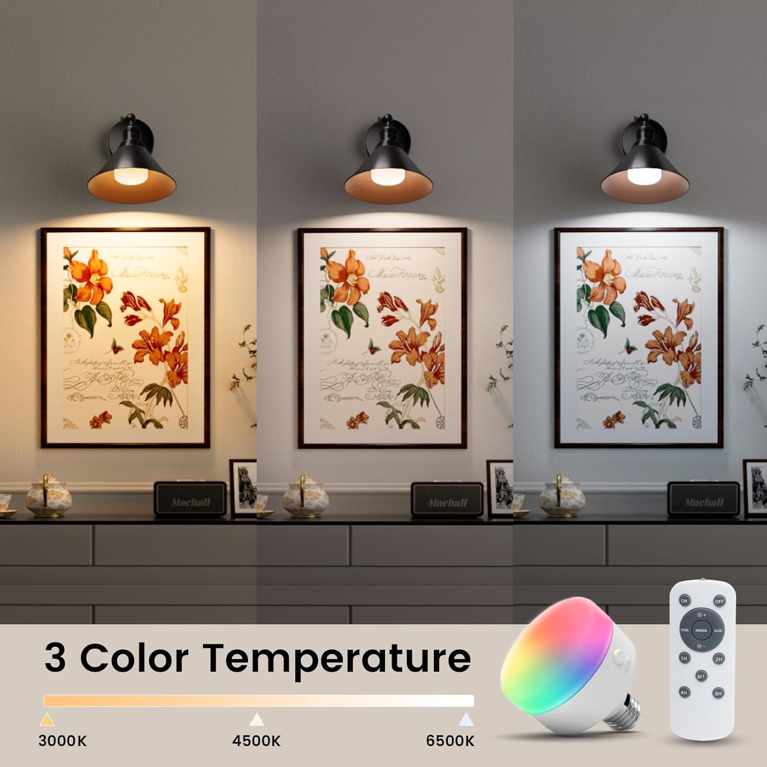 Vintage Battery Operated Wall Sconce Set of 2 - Image 2