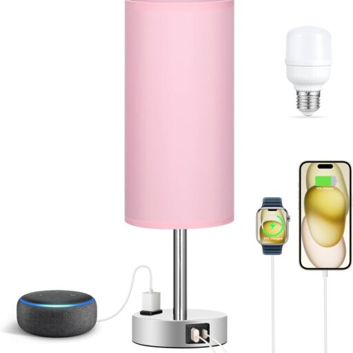 3-Way Dimmable USB Bedside Lamp