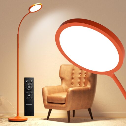 Dimmable LED Floor Lamp Orange