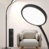 Dimmable LED Floor Lamp Black