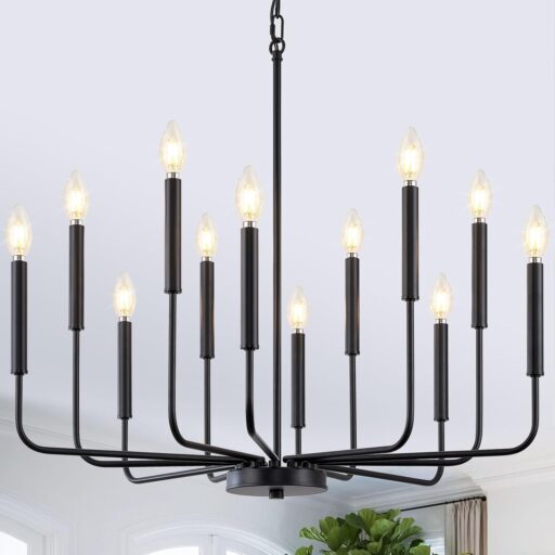 Modern Black Farmhouse Chandelier