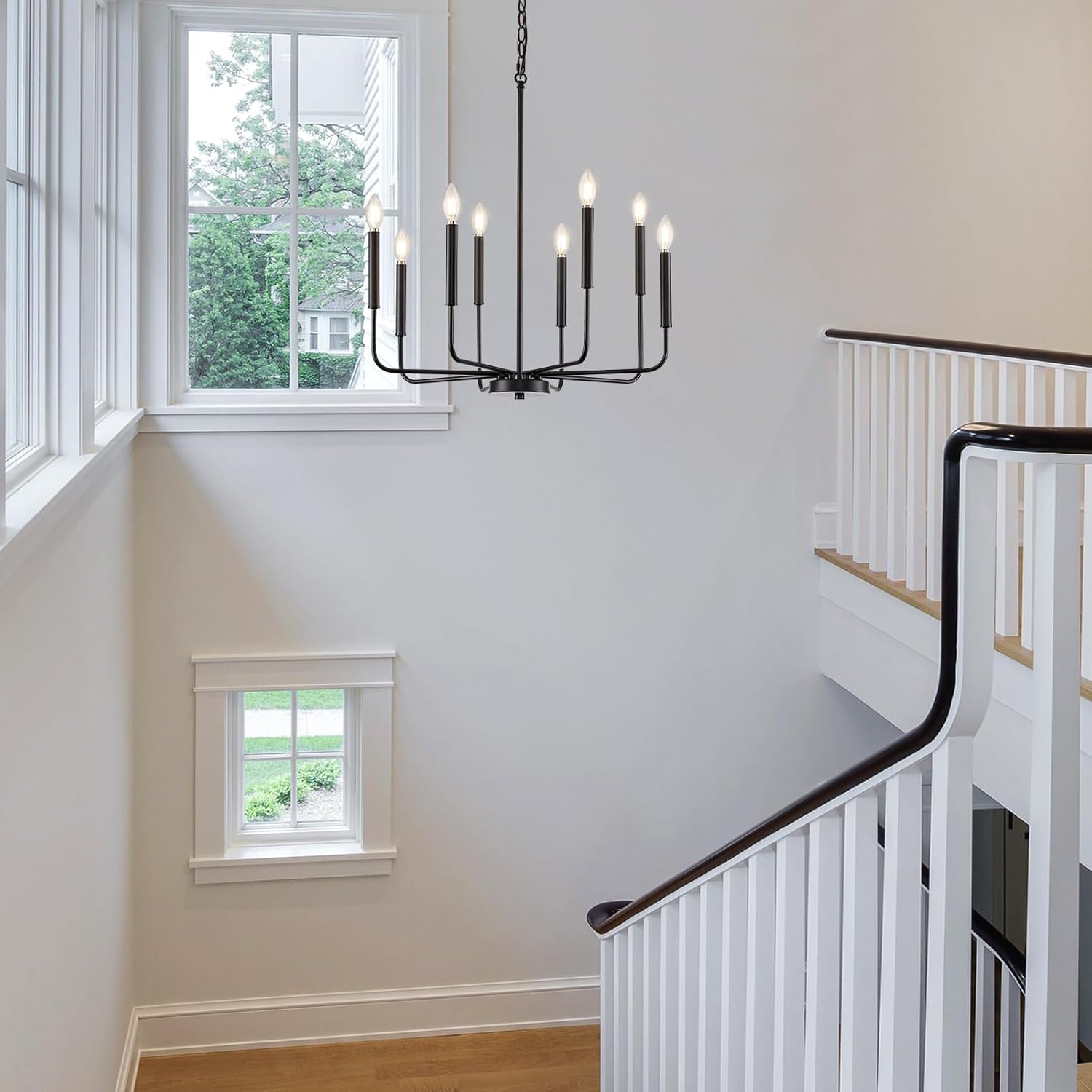 Modern Black Farmhouse Chandelier - Image 2