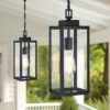 Modern Black Outdoor Pendant Light