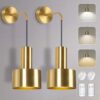 Wireless Dimmable Wall Sconce Set