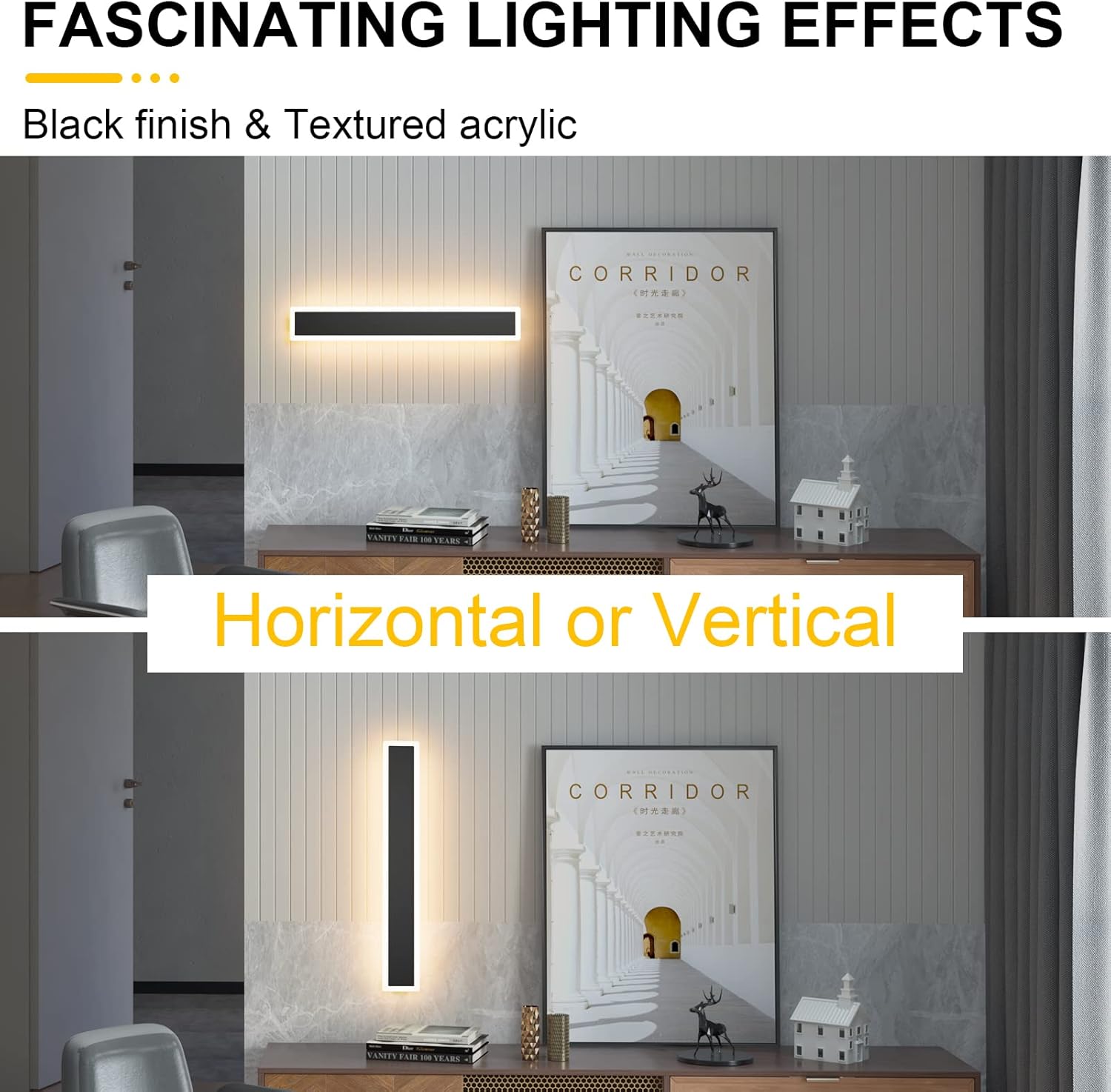 2-Pack Modern LED Wall Sconces - Image 4