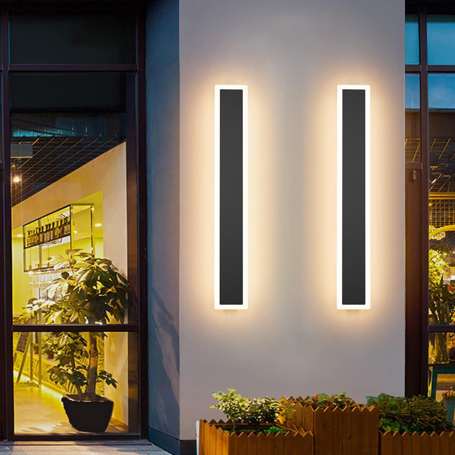 2-Pack Modern LED Wall Sconces