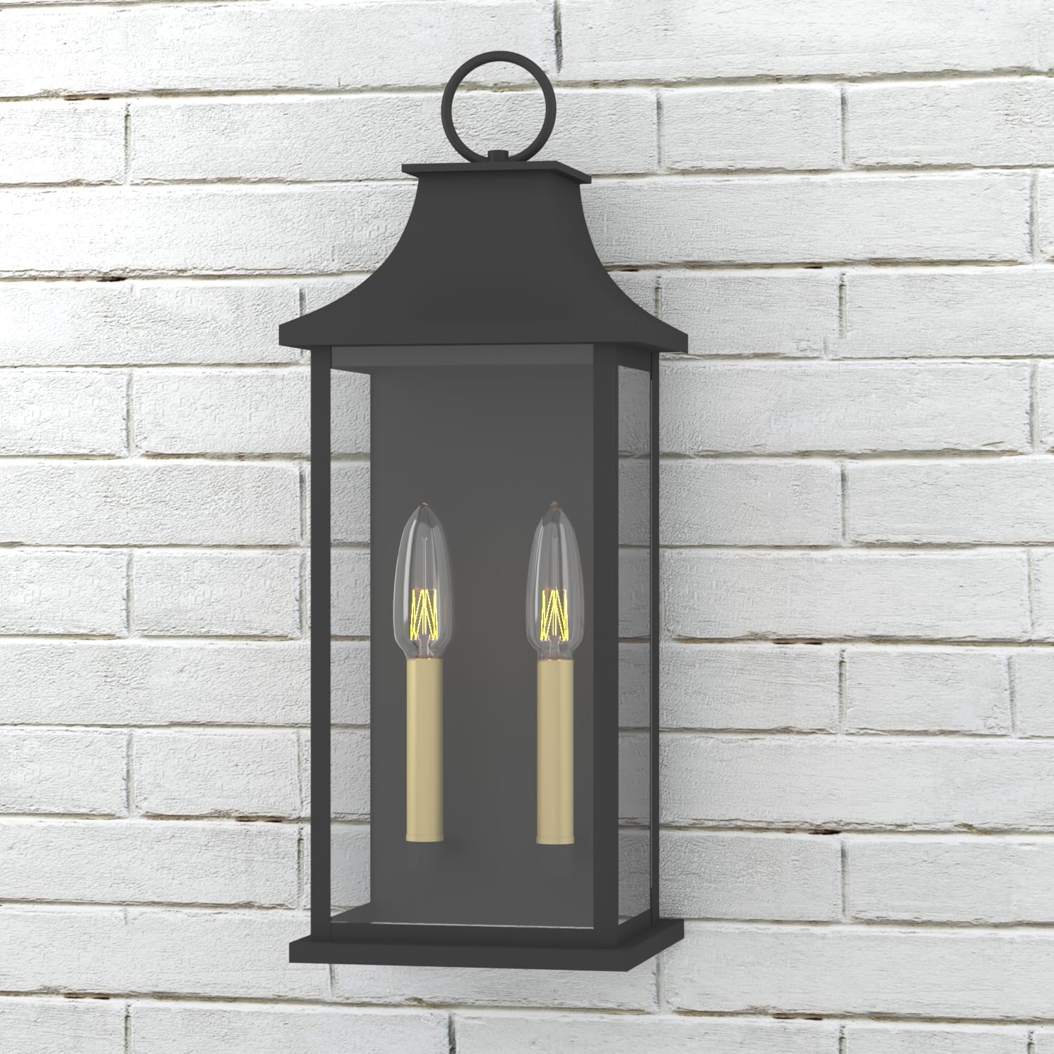 21" Dual Light Wall Lantern - Image 2