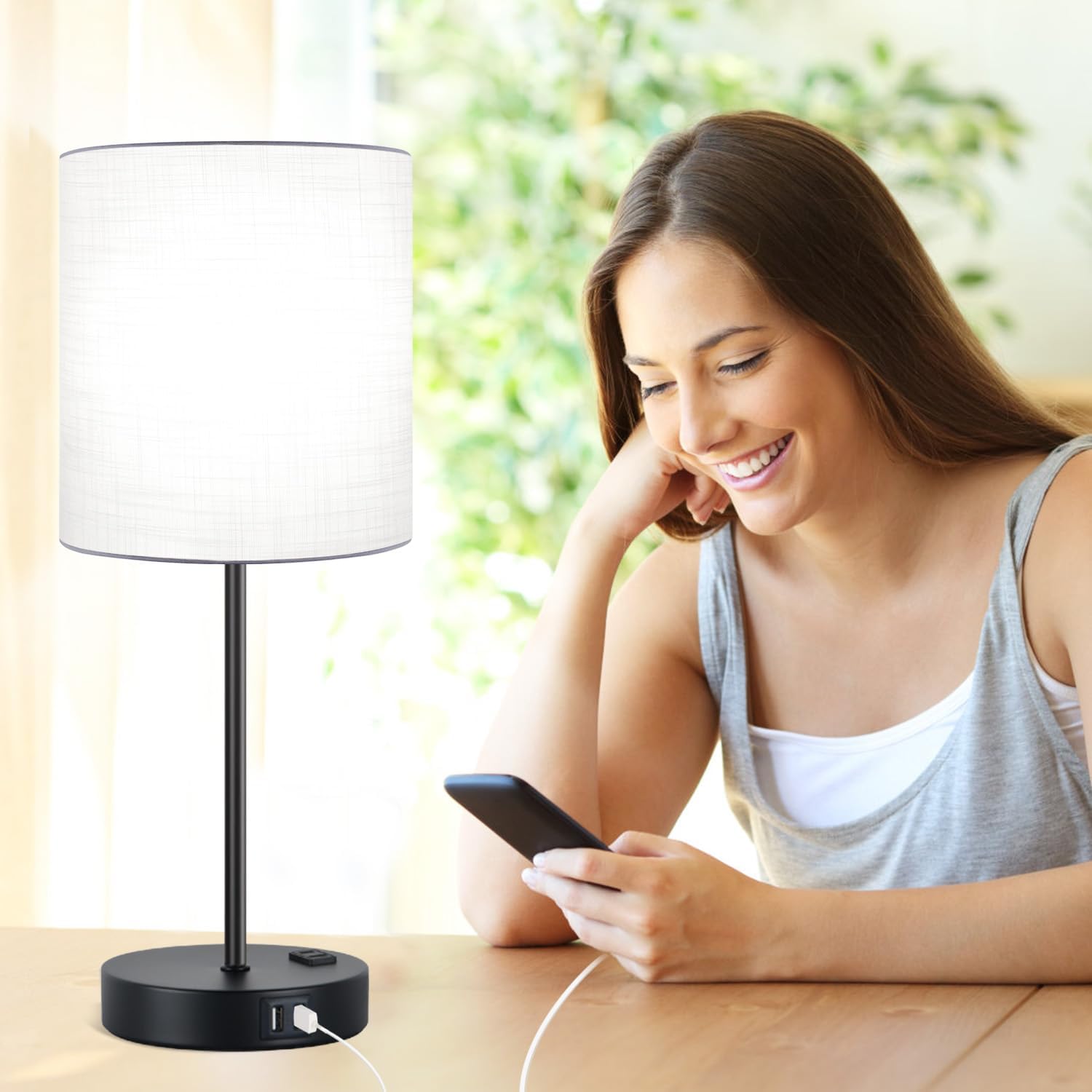 Dimmable Touch Bedside Lamps - Image 3