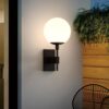 Large Outdoor Globe Wall Sconce