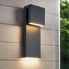 Modern Black LED Outdoor Wall Sconce