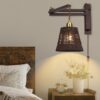 Wood Wall Lamp with Switch