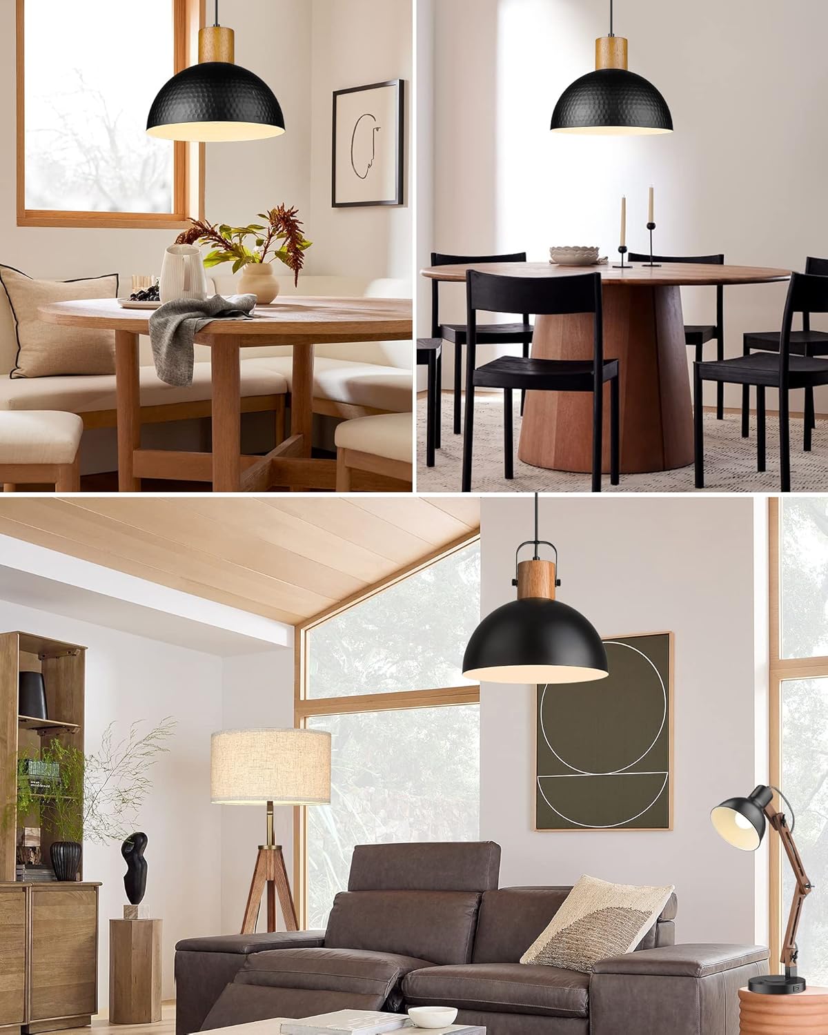 12" Dome Pendant Lighting Fixtures - Image 3