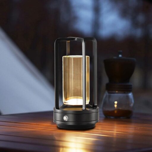 Black Crystal Table Lamp