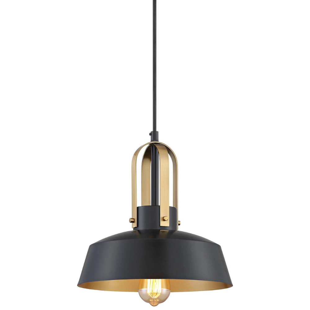 Black Brass 12" Mini Pendant - Image 3