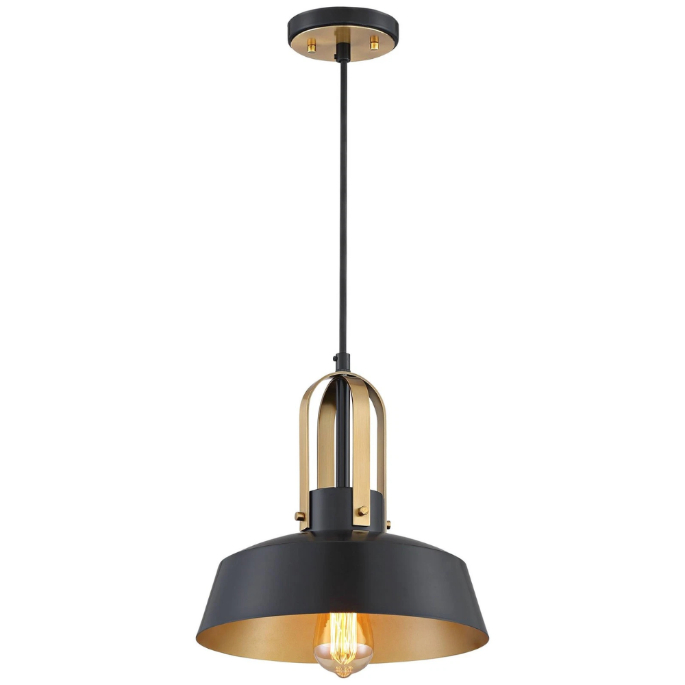 Black Brass 12" Mini Pendant - Image 4