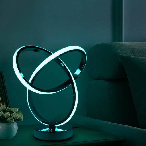 Alternative view of Compact Bedroom Nightstand Lamp
