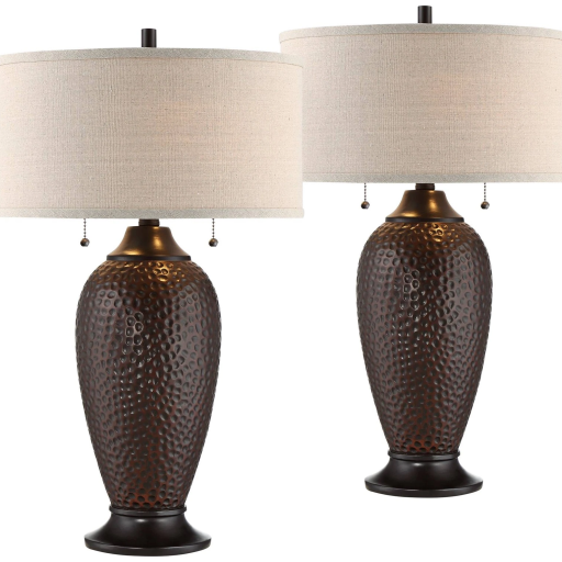Alternative view of Farmhouse Table Lamps Set
