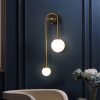 Gold Mid-Century Wall Sconce Lamp