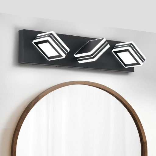 Modern Black Wall Vanity Light