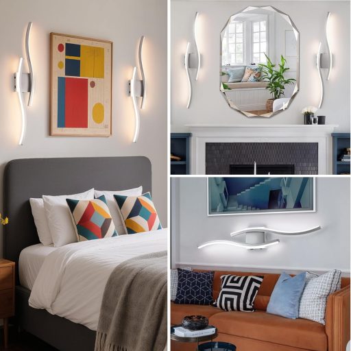 Alternative view of Nickel Battery Powered LED Sconces