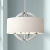 Nickel Drum Pendant Chandelier Light